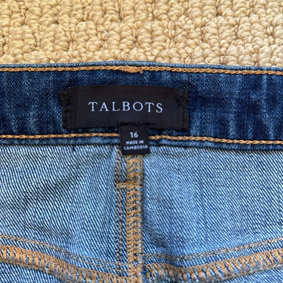 Talbots Denim A-Line denim skirt size 16 - Picture 4 of 6